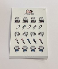 Hubman and Chubgirl Stationary Buddies Planner Sticker Lot of 8 NEW