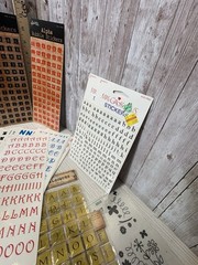 Alphabet Letter Stickers Large Lot Of 50 Scrapbooking Assortment NEW FREE SHIP