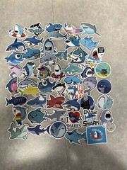 10 Pcs Random Shark Stickers | Animal Stickers | Ocean Animals | Party Favors