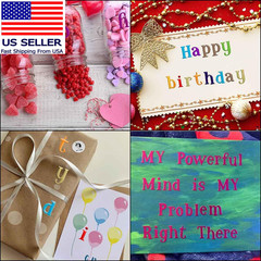 10 Sheets Letter Stickers Colorful Glitter Self Adhesive Alphabet Sticker Shiny
