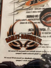 2007 EK Success Harley Davidson Scrapbook Flat Stickers Motorcycle