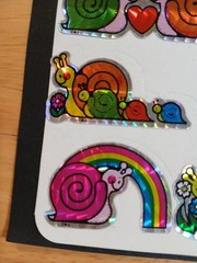 Vintage 1980s Stickers Prism Sparkle BJ Unicorns Insects Animals Faces 12 Sheets
