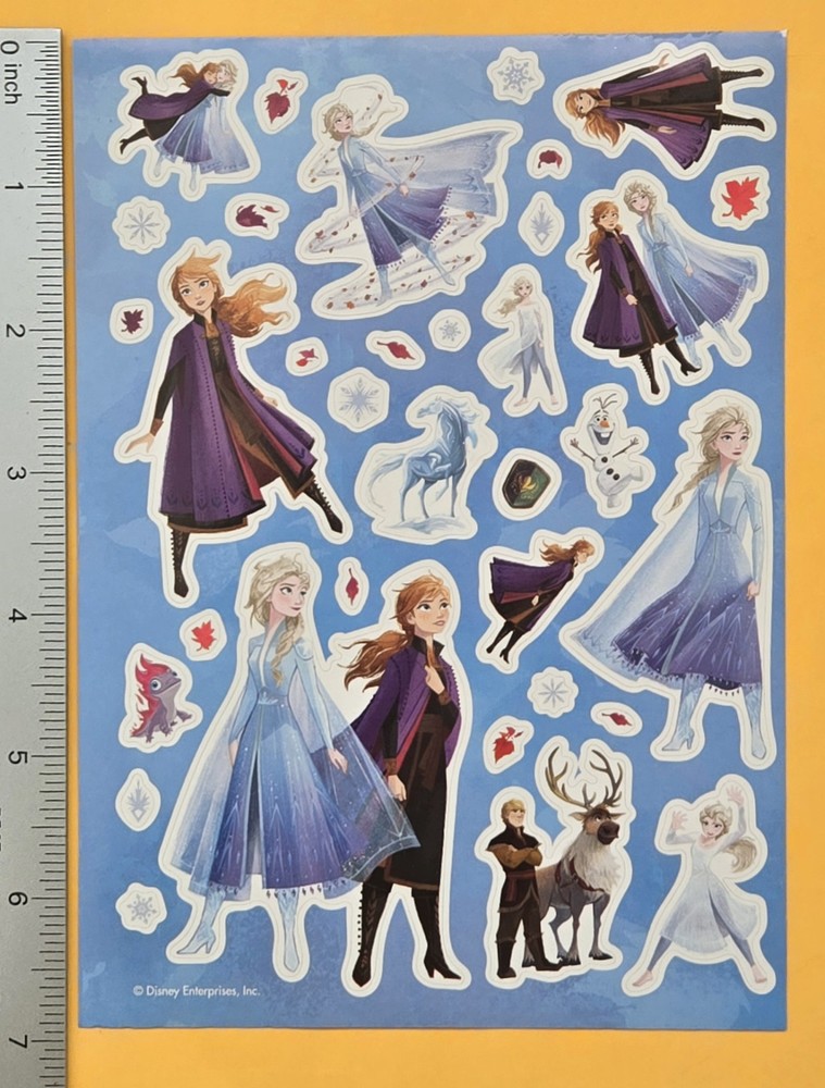 Disney Princess Frozen Sticker Sheet.
