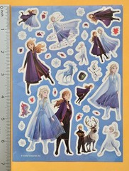 Disney Princess Frozen Sticker Sheet.
