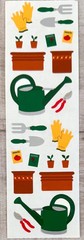 Mrs. Grossman’s Stickers 1 Strip Garden Tools Gloves Watering Can Pots Plants