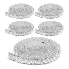 5 Rolls Shiny Crystal Tape Bag Trim Rhinestones Jewelry Making Adhesive Strips