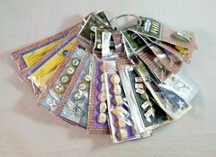 Embellishment Scrapbook Stickers Envelopes Corners Frames Keys Gems Buttons
