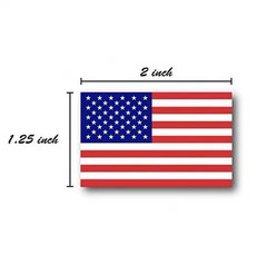 USA Stickers 500pcs Roll Patriotic Flag 4th of July