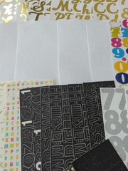 Large Lot Of Scrapbook Letters Common Numbers, Words, Sayings, Some New