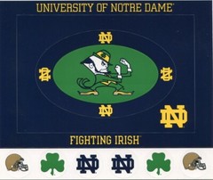 University of Notre Dame Fighting Irish NCAA Cardstock Sticker Frame, scrapbook