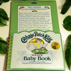 Vintage 1983 Cabbage Patch Kids Puffy Sticker Book Diamond Toys Used Stickers