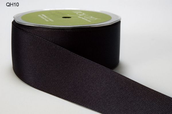 MAY ARTS RIBBONS~GROSGRAIN~BLACK BLACK BLACK~1 & 1/2 INCH X 1 YARD!