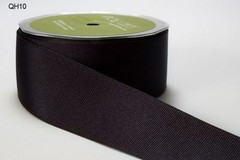 MAY ARTS RIBBONS~GROSGRAIN~BLACK BLACK BLACK~1 & 1/2 INCH X 1 YARD!