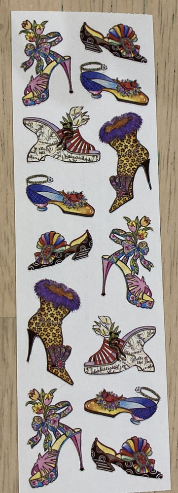 Vintage stickers of shoes by Punch Studio