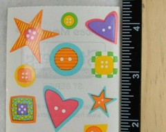 Frances Meyer BUTTON Stickers 1/2 SHEET RETIRED SEWING QUILTING