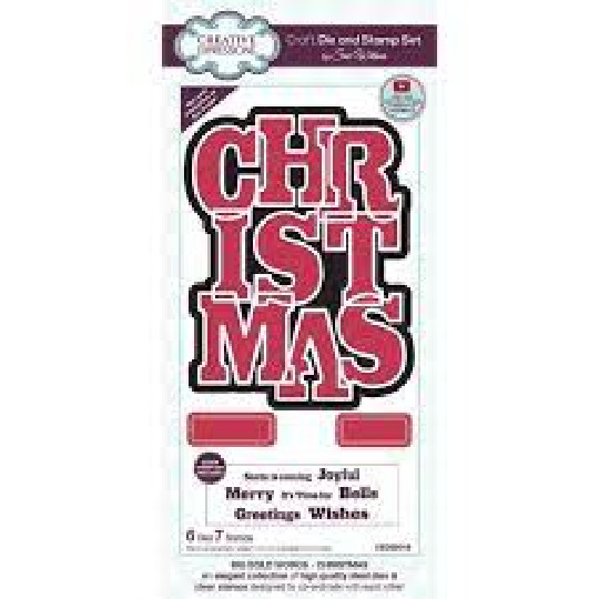 Creative Expressions Metal Die BIG BOLD WORDS – CHRISTMAS
