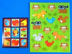 Woodland Animals Fall Fun Full & Mini Sticker Sheet