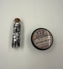 Lot of MIXED MEDIA & SCRAPBOOK Beads Glitter & Texture Embellishments, USED