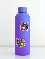 Rainbow Kitten Die Cut Vinyl Stickers Scrapbooking Laptop Waterbottle