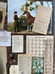 80 Piece Vintage Junk Journal Ephemera Kit Romantic Victorian & Nature Themed