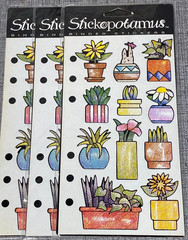 Vintage Mrs. Grossman’s & Stickopotamus Stickers Hambly Prismatic Sparkle 9 Pack