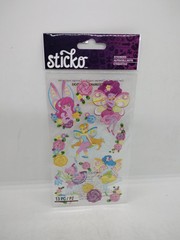 GLITTER FAIRY STICKERS BY STICKO – RETIRED SCRAPBOOKING STICKER