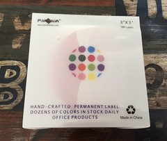 3” Color Coding Labels Stickers~Round Permanent Adhesive Circle~See Description