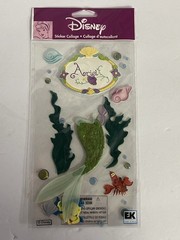 Disney Princess Ariel The Little Mermaid Sticker Collage scrapbook sticker sheet