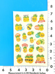 Pineapple Scented Scratch & Sniff Sticker Sheet