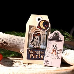 66 pcs Halloween PVC Waterproof Matte Surface Paper Sticker Scrapbook Craft
