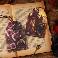 120 Sheets Gothic Scrapbooking Paper for Scrapbook Kit, Vintage Ephemera for Jun