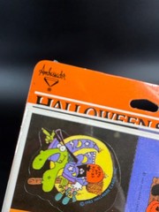 Vintage 1983 Hallmark Halloween Stickers Sealed Black Cat Ghost Bat