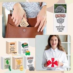 50 PCS Pickle Bulk End Of Year Student Gift Positive Desk Pet Resin Ornament