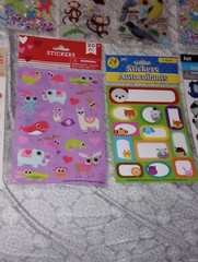 Lot Stickers Autocollants Animals Birds Cats Dogs Monkeys Fox Owl 68 SHEETS NEW