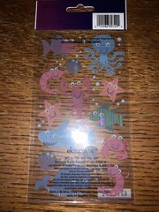Sticko JOLEES Velum Fish Lobster Crab Shrimp Shark Whale Octopus Clams Sea Ocean