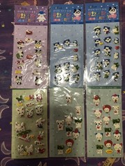 Bulk Lot 6 Morning Glory Blue Bear And Friends Puffy Sticker Sheets Kawaii Htf