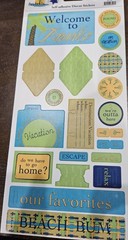 Paradise Found – Self-adhesive Diecut Stickers -Welcome to Paradise by Reminisce