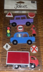 RARE Jolees On The Road Learning To Drive Car Street Signs Truck New Driver Trip