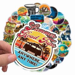 50 Pack Outdoor Sport Hiking Wildness Sticker Luggage Laptop Bottle Vinyl Decal