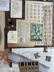 80 Piece Vintage Junk Journal Ephemera Kit Romantic Victorian & Nature Themed