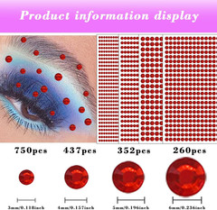 1799Pcs Gem Stickers – Self Adhesive Rhinestone Gems for Crafts – Valentine’S Da