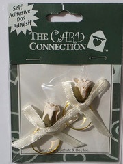 THE CARD CONNECTION Self-Adhesive Embellishments – ROSE RINGS – 2 pcs