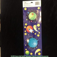 Removable Wall Stickers OUTER SPACE ROCKET PLANET Main Street Clings Decorations