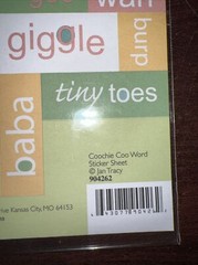 Daisy Hill Coochie Coo Baby LOT Of 3 2x Alphabet Stickers 1x word Sticker Sheet
