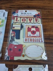 7 Bo Bunny Mixed Collections Chipboard Stickers 3D Embellishment Scrapbook Brads