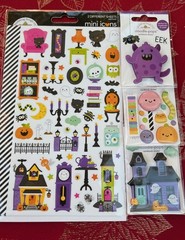 #691 – HAPPY HAUNTING MINI ICON STICKERS & HALLOWEEN DOODLE-POPS STICKERS