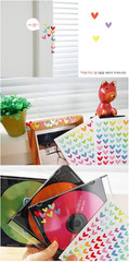 18 Sheets 1512 Pcs Colorful Heart Shape Self Adhesive Stickers, for Scrapbooking