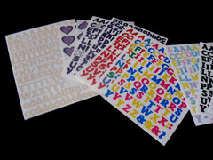 ABC/123 Stickers, Mini; Various Colors New/CREATIVE MEMORIES.