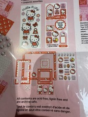 SandyLion Hello Kitty Scrapbook Theme Pack Vintage Stickers Paper Embellishments