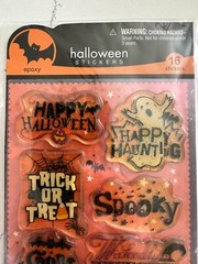 American Greetings Stickety-Doo-Da Halloween Epoxy Sticker Spooky Jack-O-Lantern